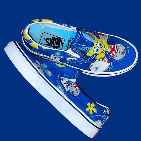 Vans Unisex Vans Classic Slip on Sponge Bob Square Pants Sneakers Size 6.5 - Picture 5 of 11
